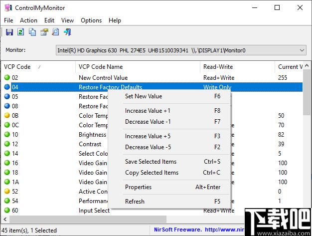 ControlMyMonitor下载,显示器,显示配置