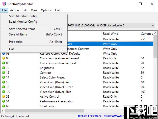 ControlMyMonitor下载,显示器,显示配置
