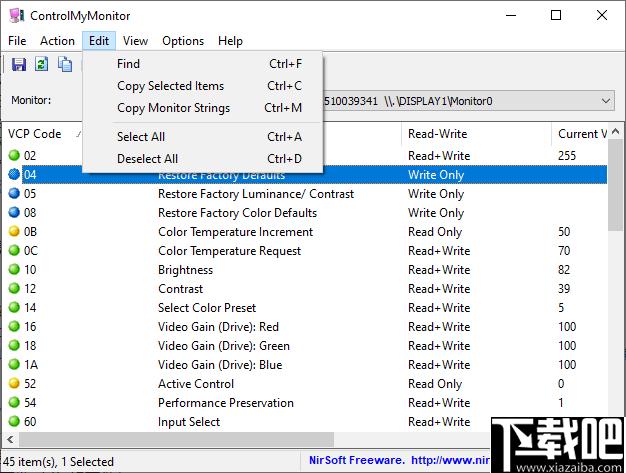 ControlMyMonitor下载,显示器,显示配置