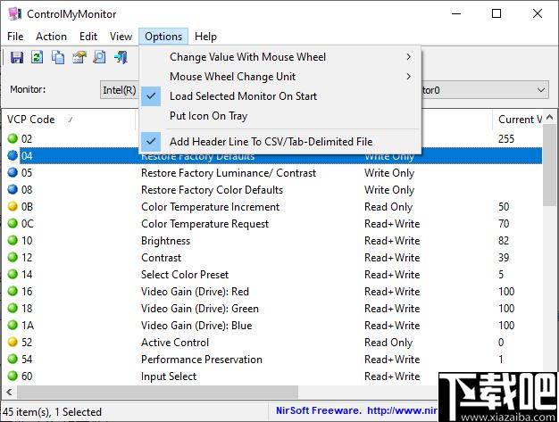 ControlMyMonitor下载,显示器,显示配置